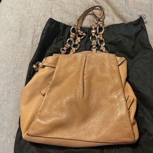 Vince Camuto camel leather hangbag, well loved